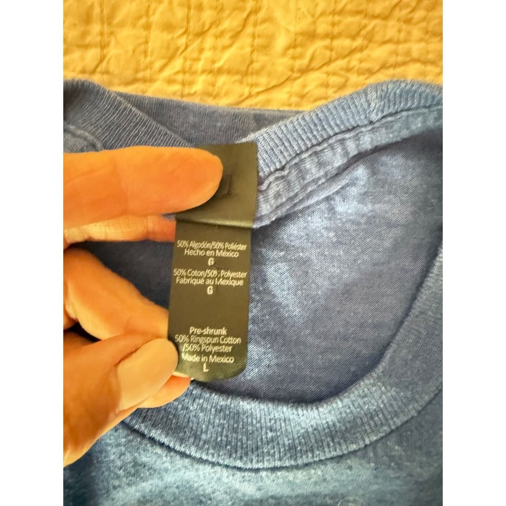 Ark Encounter Noah's Ark Blueprint Blue Graphic T Shirt Tultex Christian Tee - Picture 5 of 7